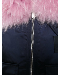 Женская темно-синяя шерстяная куртка от Dondup