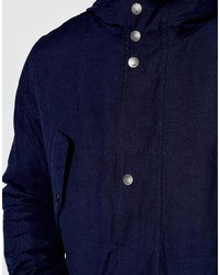 Мужская темно-синяя шерстяная куртка от Tommy Hilfiger