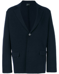 Мужская темно-синяя шерстяная куртка от Jil Sander