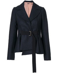 Женская темно-синяя шерстяная куртка от Jil Sander Navy