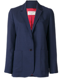 Женская темно-синяя шерстяная куртка от MAISON KITSUNE