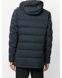 Мужская темно-синяя шерстяная куртка от Herno