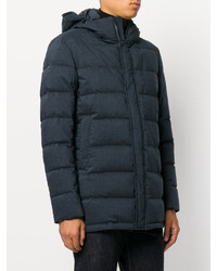 Мужская темно-синяя шерстяная куртка от Herno