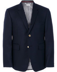 Мужская темно-синяя шерстяная куртка от Thom Browne