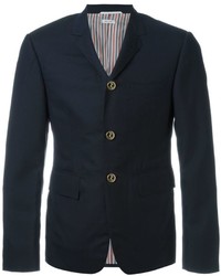 Мужская темно-синяя шерстяная куртка от Thom Browne