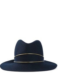 Женская темно-синяя шерстяная шляпа от Janessa Leone