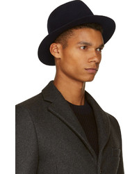 Мужская темно-синяя шерстяная шляпа от A.P.C.