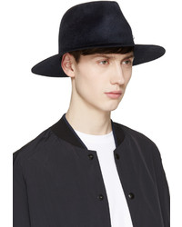 Мужская темно-синяя шерстяная шляпа от Larose