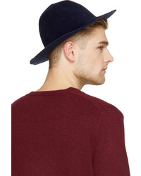 Мужская темно-синяя шерстяная шляпа от Burberry