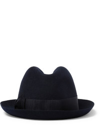 Мужская темно-синяя шерстяная шляпа от Borsalino