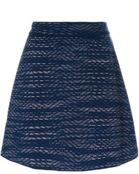 Темно-синяя шерстяная юбка от M Missoni