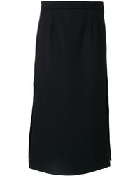 Темно-синяя шерстяная юбка от MM6 MAISON MARGIELA