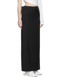 Темно-синяя шерстяная юбка от Jacquemus