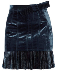 Темно-синяя шифоновая мини-юбка от 3.1 Phillip Lim