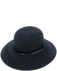Женская темно-синяя шляпа от Lanvin