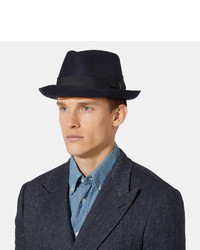 Мужская темно-синяя шляпа от Borsalino