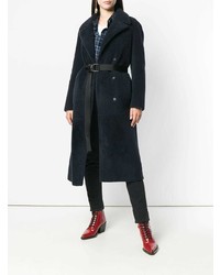 Темно-синяя шуба от Blancha