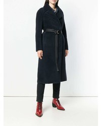 Темно-синяя шуба от Blancha