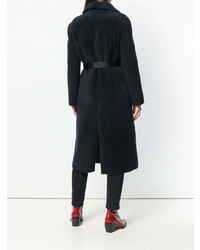 Темно-синяя шуба от Blancha