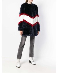 Темно-синяя шуба от La Seine & Moi