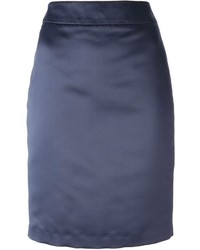 Темно-синяя юбка-карандаш от Armani Collezioni