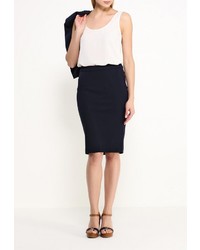 Темно-синяя юбка-карандаш от Sela