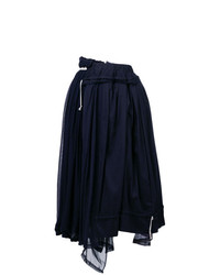 Темно-синяя юбка-миди со складками от Comme Des Garçons Vintage