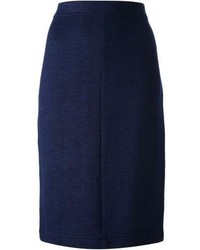 Темно-синяя юбка-миди от Gianfranco Ferre