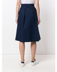 Темно-синяя юбка-миди от Essentiel Antwerp