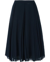 Темно-синяя юбка со складками от MICHAEL Michael Kors