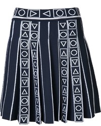 Темно-синяя юбка со складками от Peter Pilotto