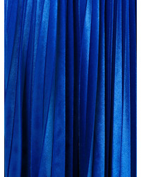 Темно-синяя юбка со складками от MSGM