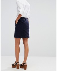 Темно-синяя юбка от Warehouse