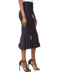 Темно-синяя юбка от JONATHAN SIMKHAI