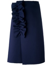 Темно-синяя юбка от MSGM