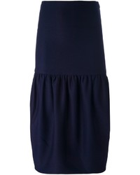 Темно-синяя юбка от Victoria Beckham