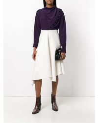 Фиолетовая блузка с длинным рукавом от Chloé