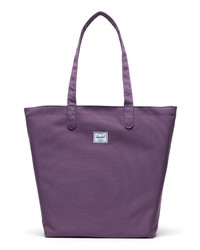 Фиолетовая большая сумка из плотной ткани