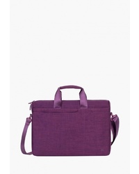 Фиолетовая большая сумка из плотной ткани от Rivacase