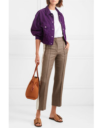 Женская фиолетовая джинсовая куртка от SIMON MILLE