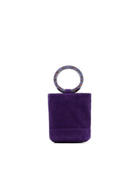 Фиолетовая замшевая сумка-мешок от Simon Miller