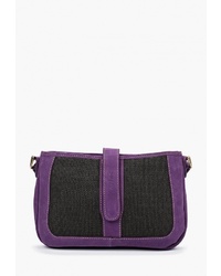 Фиолетовая замшевая сумка через плечо от Duffy