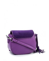 Фиолетовая замшевая сумка через плечо от Ors Oro