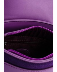 Фиолетовая замшевая сумка через плечо от Ors Oro