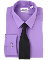 Фиолетовая классическая рубашка