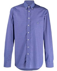 Мужская фиолетовая классическая рубашка от Etro
