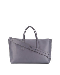 Фиолетовая кожаная большая сумка от Zanellato