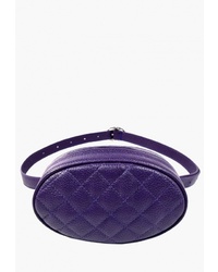 Фиолетовая кожаная поясная сумка от BB1