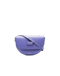 Фиолетовая кожаная поясная сумка от Wandler