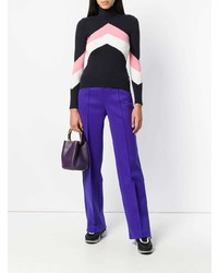 Фиолетовая кожаная сумка-мешок от Marni